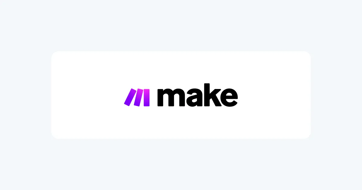 Official Make identity on a restrained neutral background.
